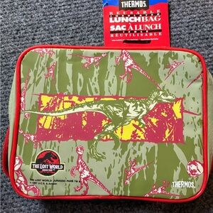 Vintage Thermos The Lost World Jurassic Park Lunch Bag